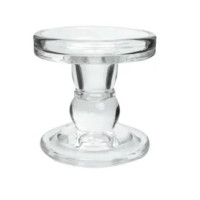 Castiçal Vidro Bolinha P